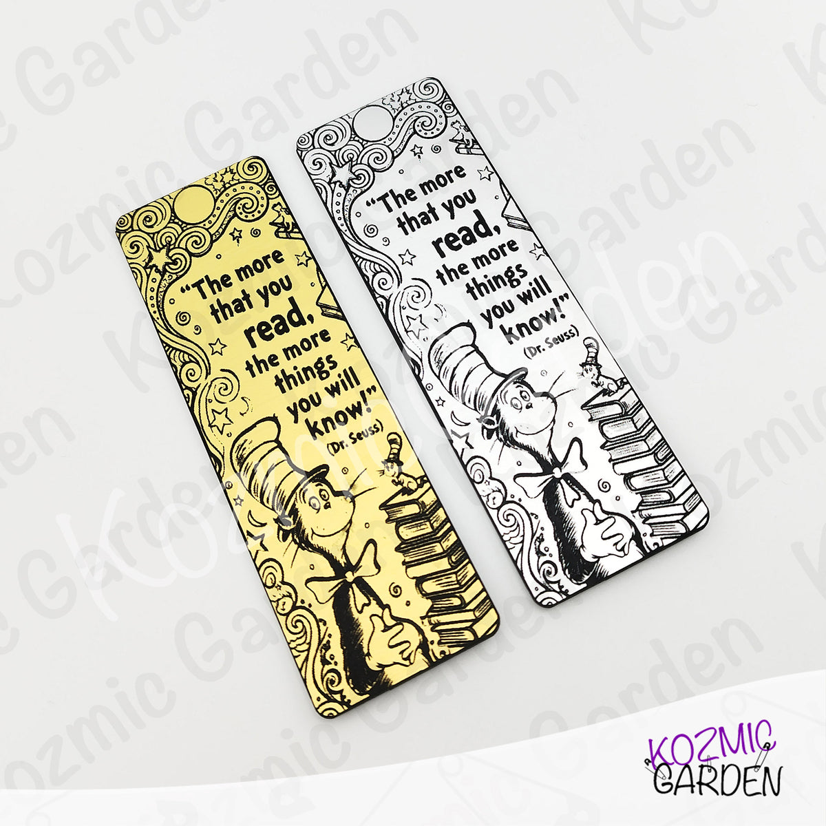 Acrylic Bookmark | Seuss-Inspired Reading Quote, Gift for Bookworms