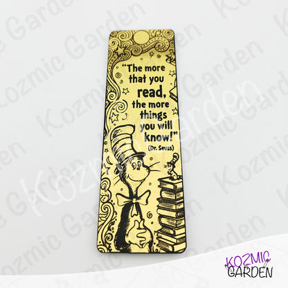 Acrylic Bookmark | Seuss-Inspired Reading Quote, Gift for Bookworms
