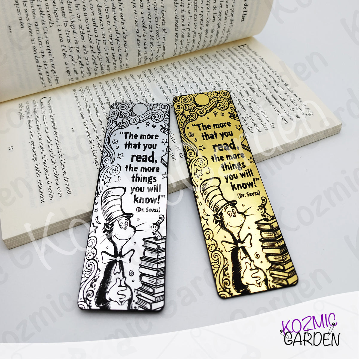 Acrylic Bookmark | Seuss-Inspired Reading Quote, Gift for Bookworms