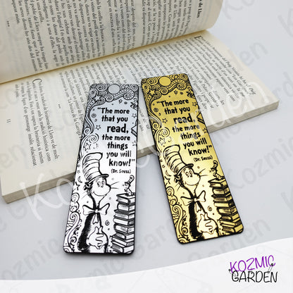 Acrylic Bookmark | Seuss-Inspired Reading Quote, Gift for Bookworms