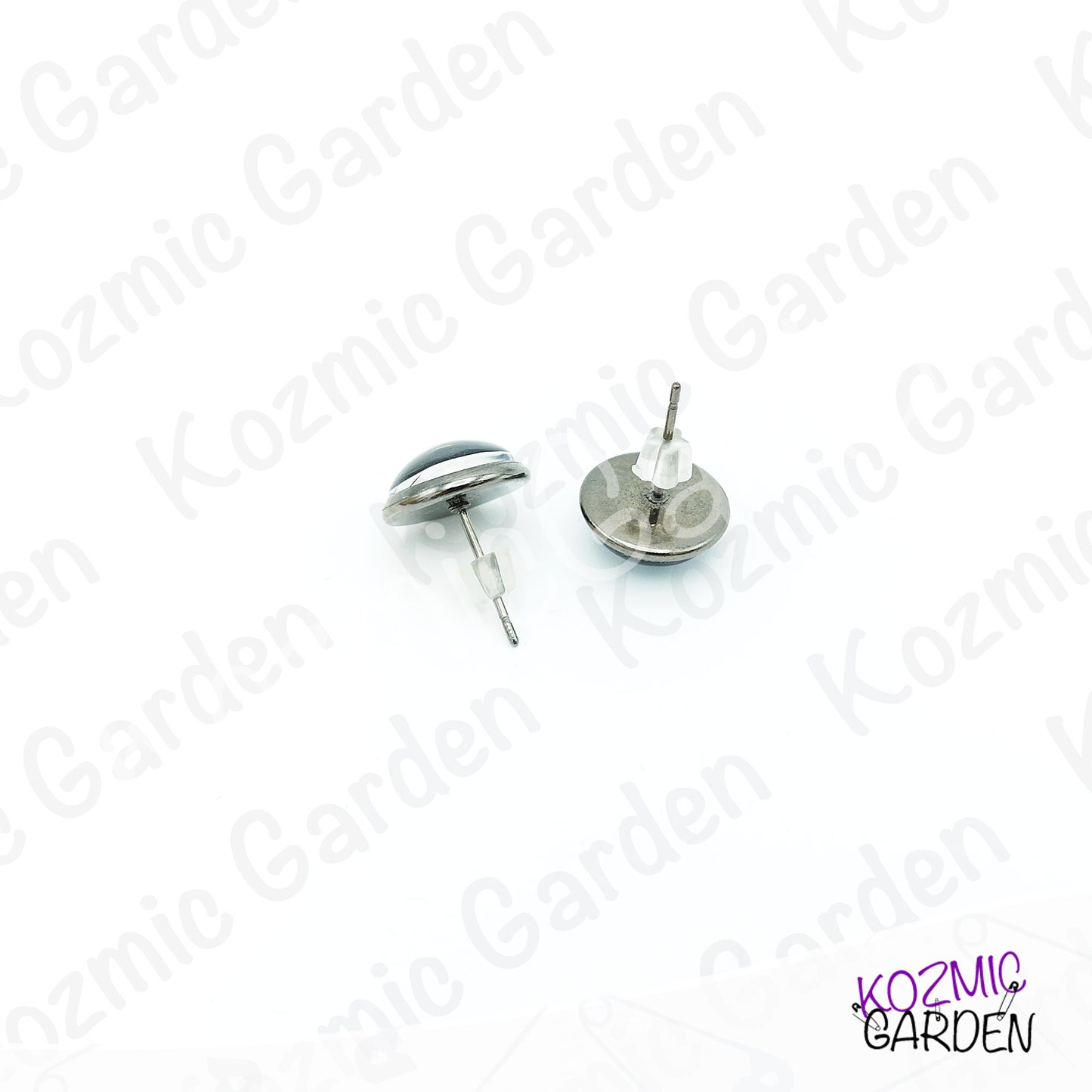 Hypnotic Dragon Eye Stud Earrings | Mystic Cabochon Fantasy Jewelry | Enchanted Magical Gift