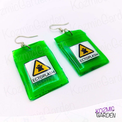 ECTOPLASM BAG EARRINGS | Capture the essence of the afterlife!