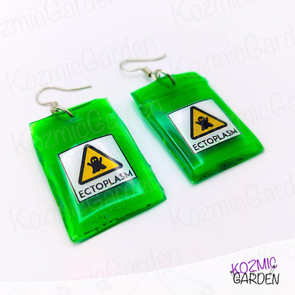 ECTOPLASM BAG EARRINGS | Capture the essence of the afterlife!