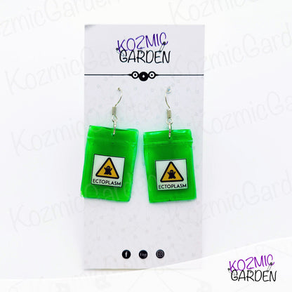 ECTOPLASM BAG EARRINGS | Capture the essence of the afterlife!