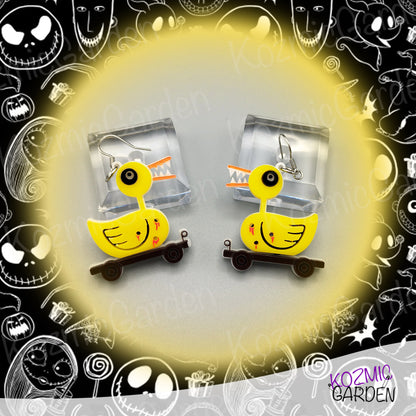 Evil Toy Duck Earrings | Nightmare Before Christmas