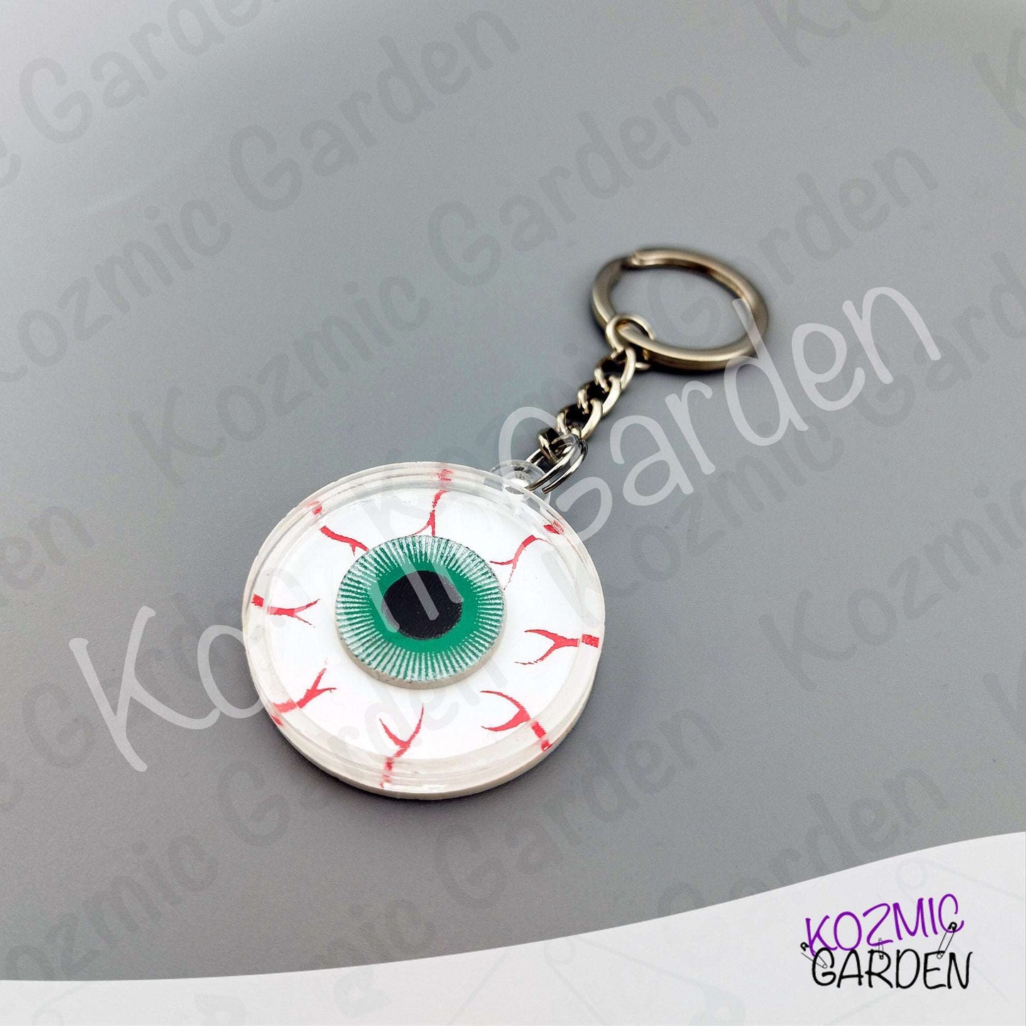 Eyeball Shaker Keychain