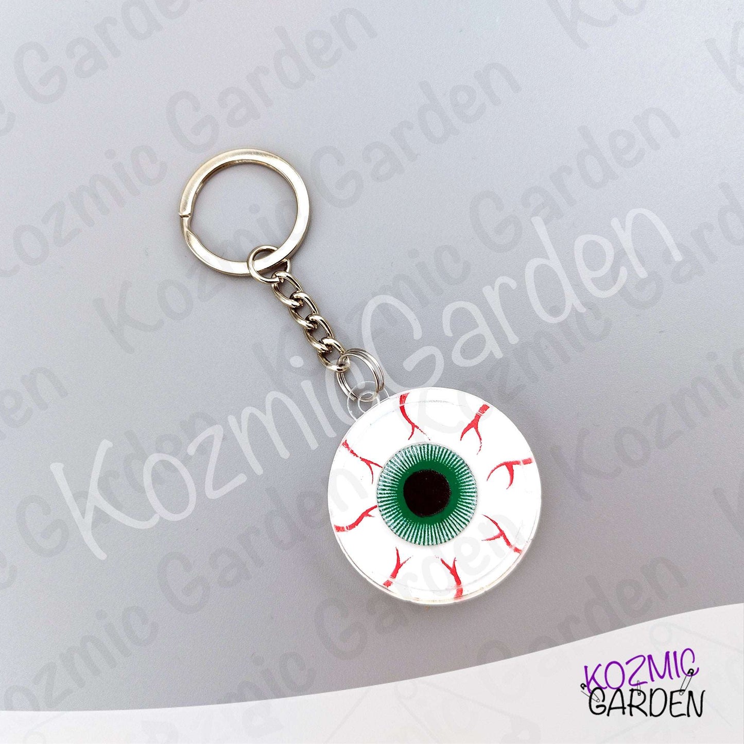 Eyeball Shaker Keychain