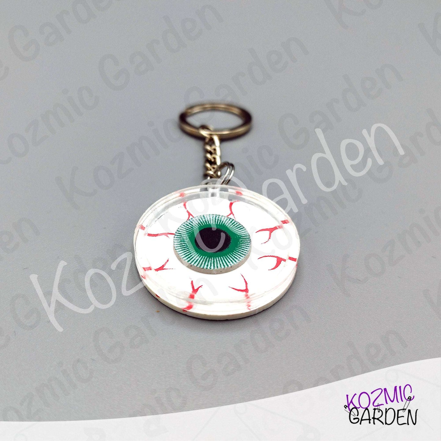 Eyeball Shaker Keychain
