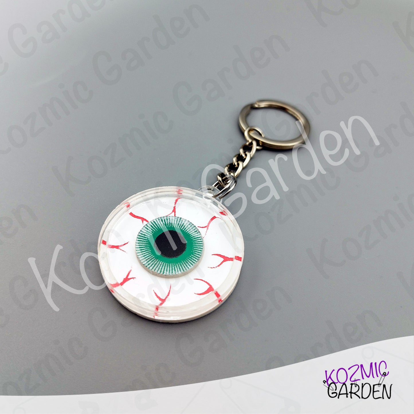 Eyeball Shaker Keychain