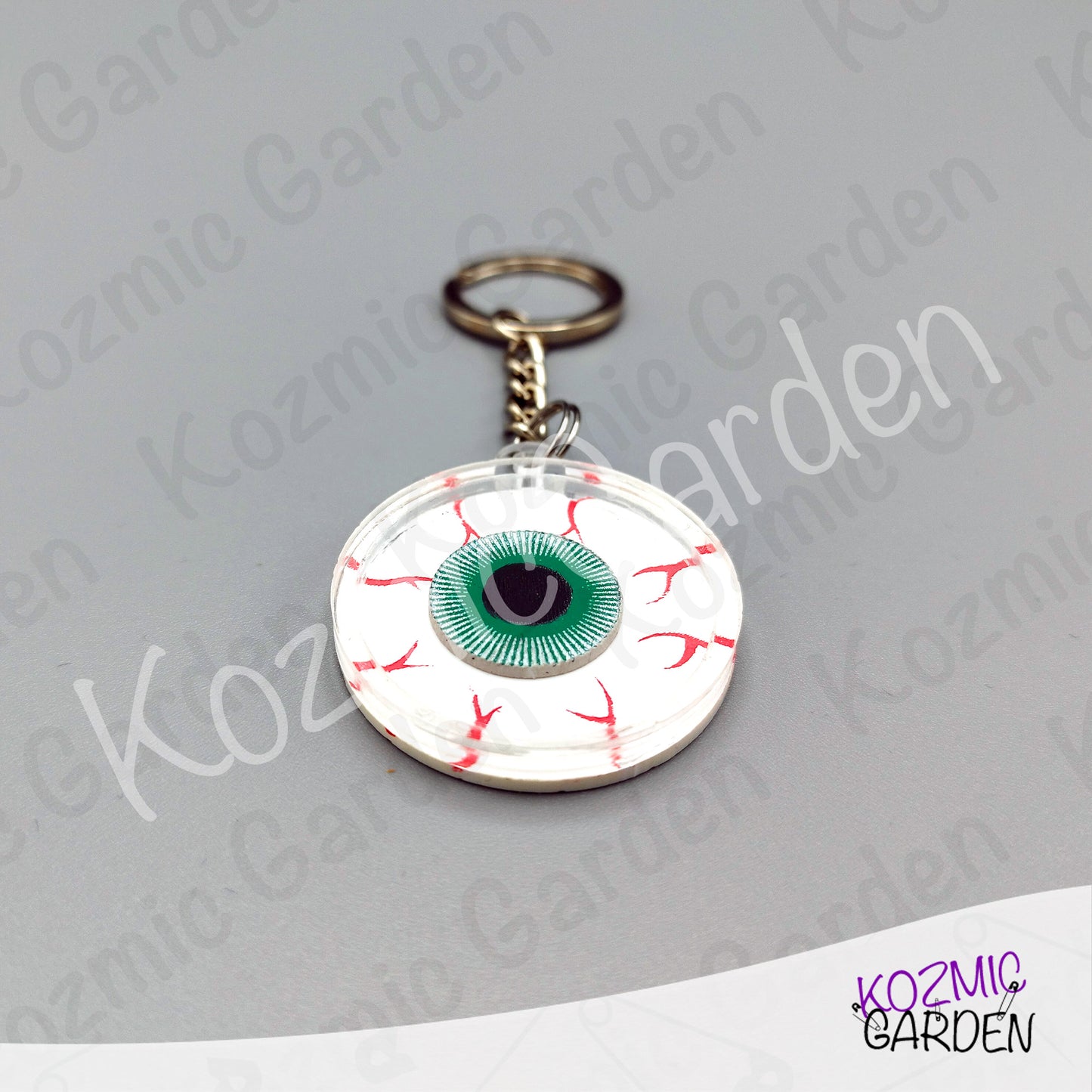 Eyeball Shaker Keychain