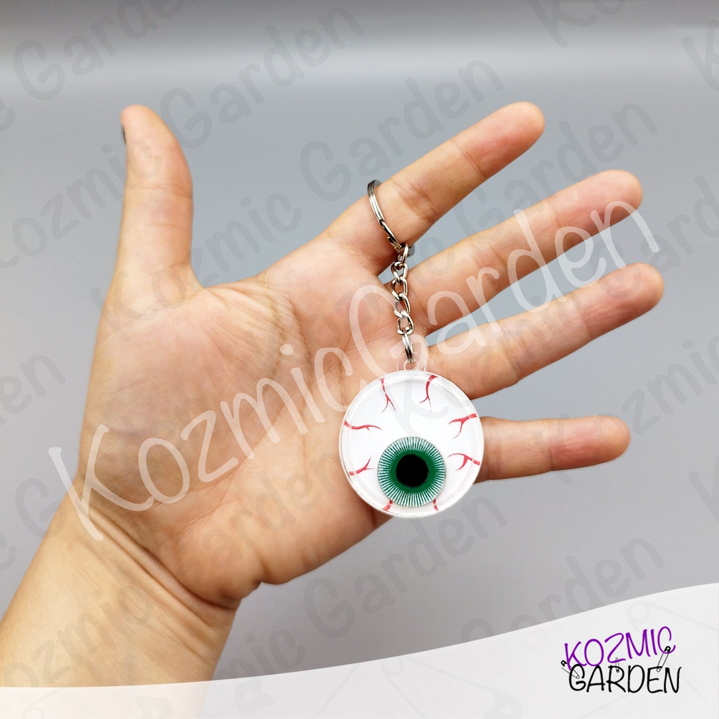 Eyeball Shaker Keychain