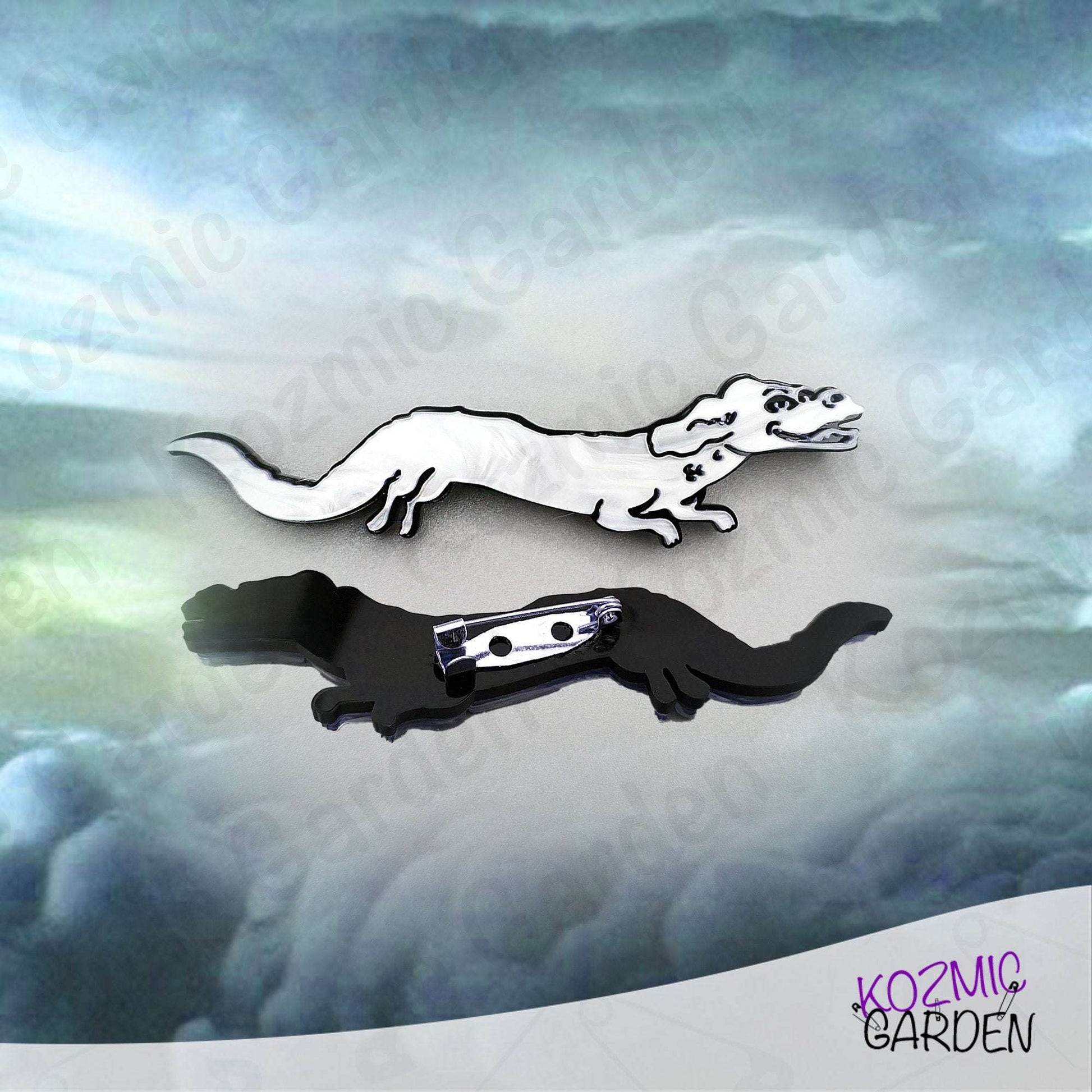 Falkor Brooch – The NeverEnding Story 80s Movie Jewelry – Fun Nostalgic Fantasy Accessory