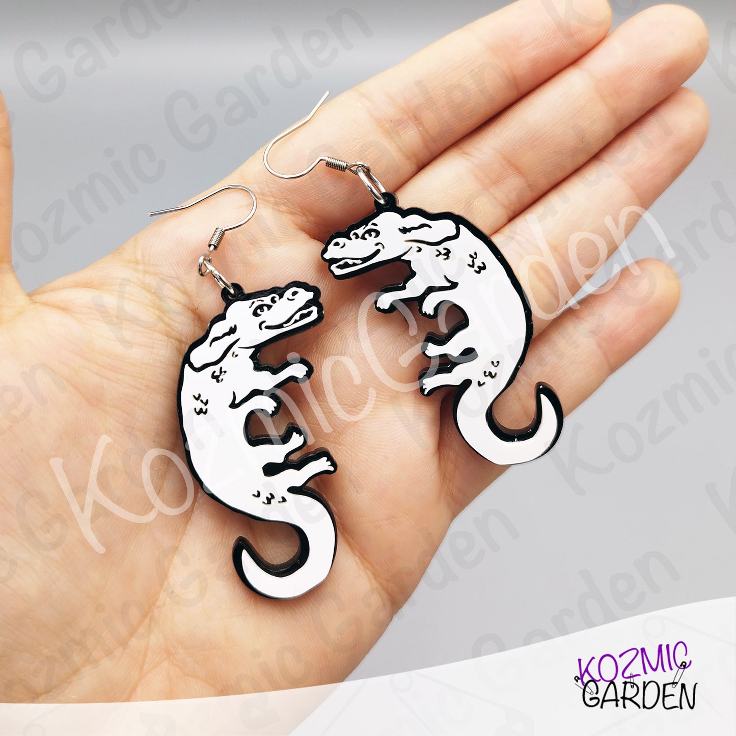 Falkor Earrings | Neverending Story Laser-Cut Dangles