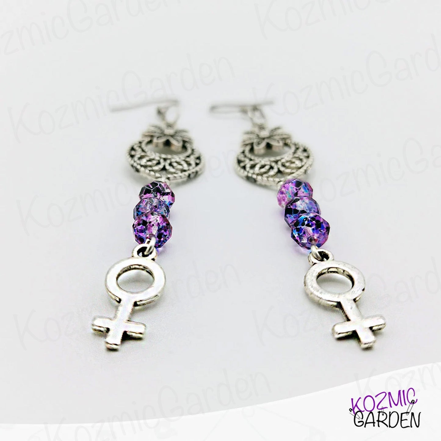 HIPPY FEMINIST EARRINGS - Embrace your inner flower child!