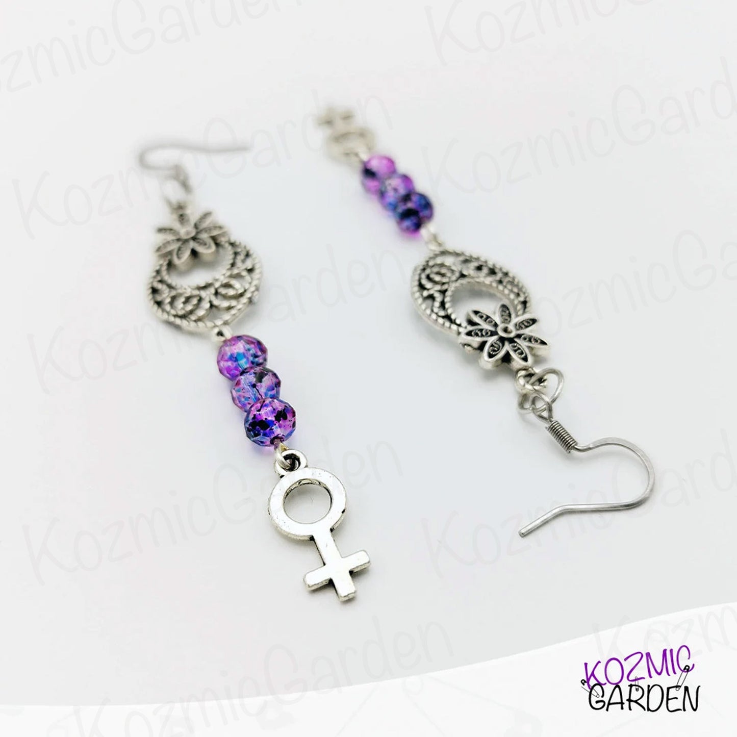 HIPPY FEMINIST EARRINGS - Embrace your inner flower child!