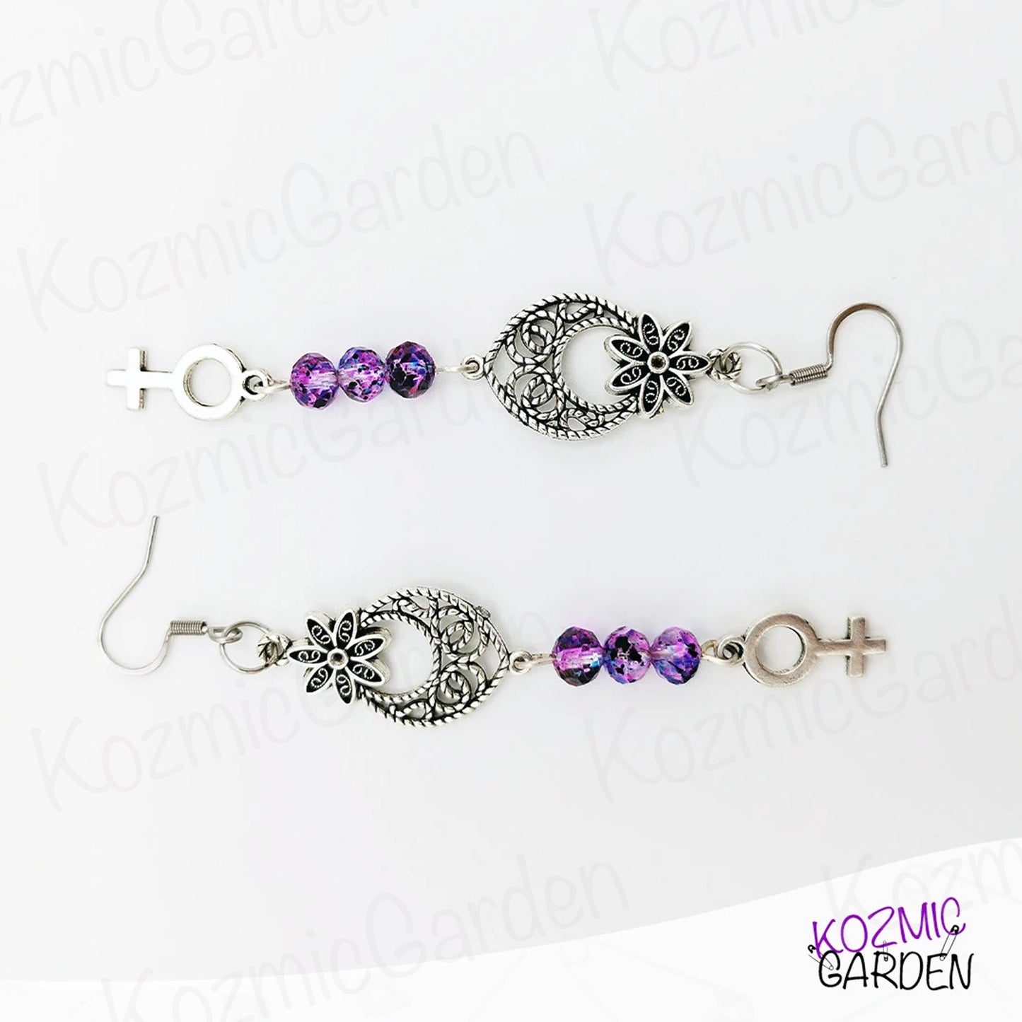 HIPPY FEMINIST EARRINGS - Embrace your inner flower child!