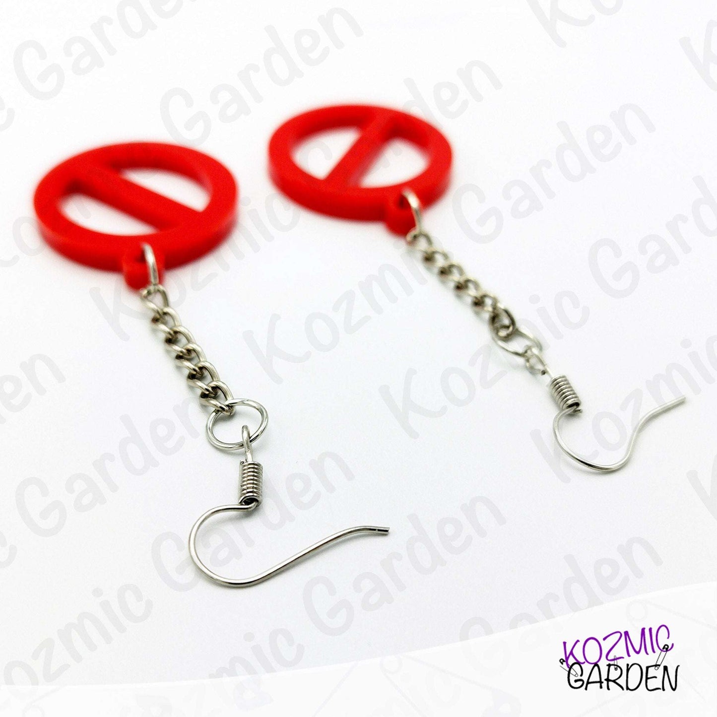 Forbidden Traffic Sign Earrings | Let your rebellious spirit shine!