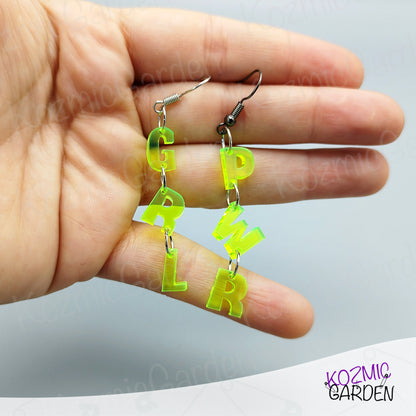 GIRL POWER EARRINGS - Wear Your Message Loud!