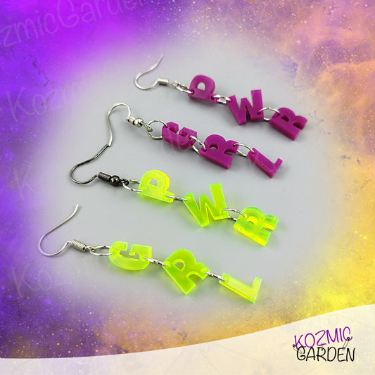 GIRL POWER EARRINGS - Wear Your Message Loud!