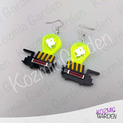 Ghostbusters Trap Earrings – Acrylic Ghost Trap Pendant