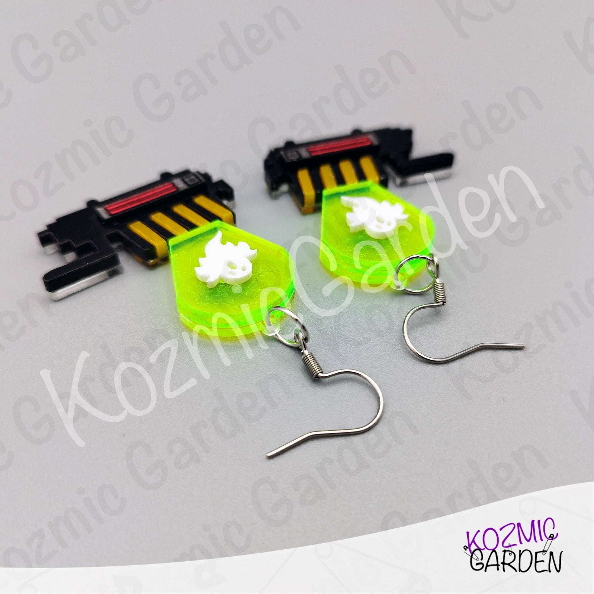 Ghostbusters Trap Earrings – Acrylic Ghost Trap Pendant