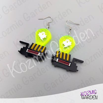 Ghostbusters Trap Earrings – Acrylic Ghost Trap Pendant