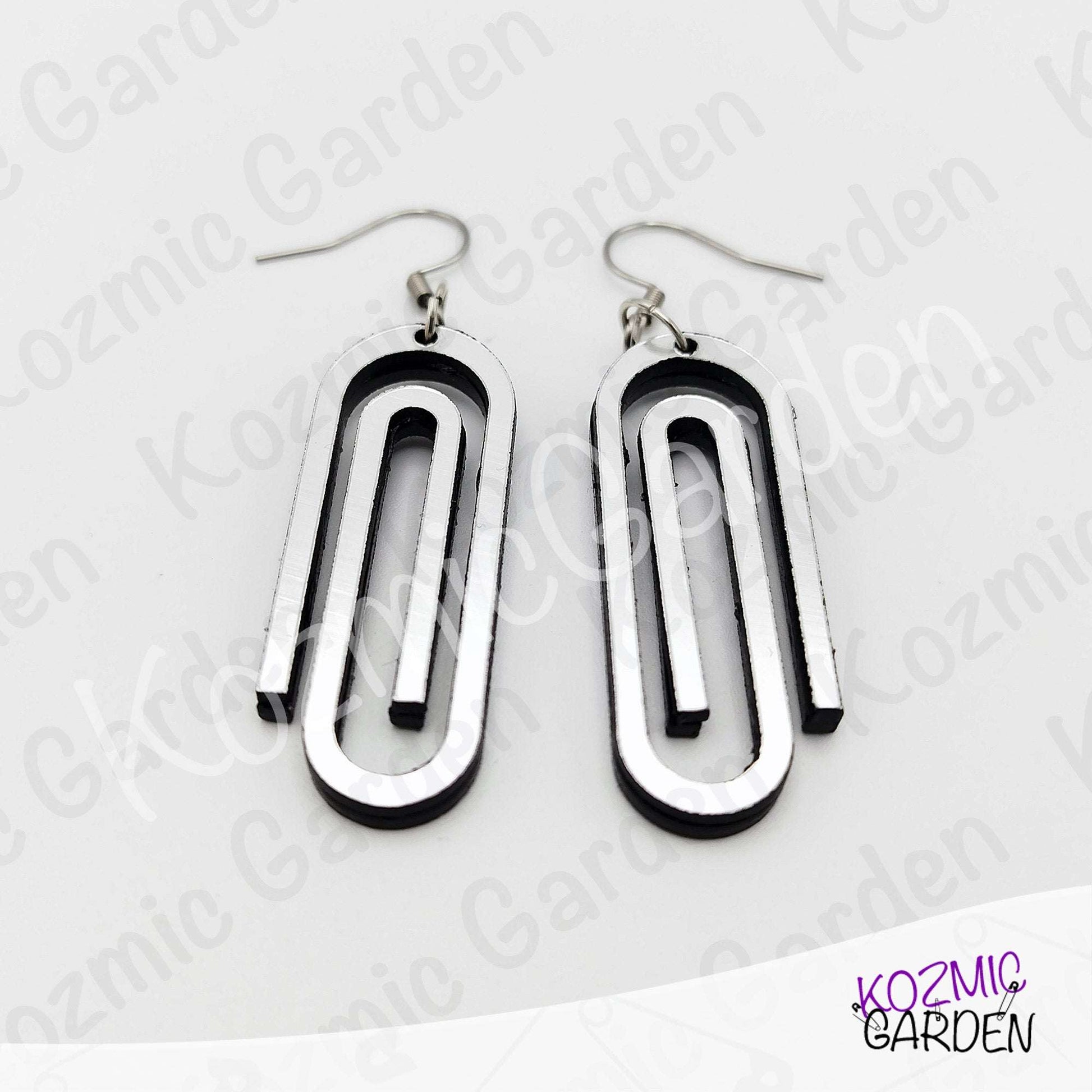 Giant Paper Clip Earrings