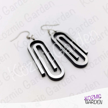 Giant Paper Clip Earrings