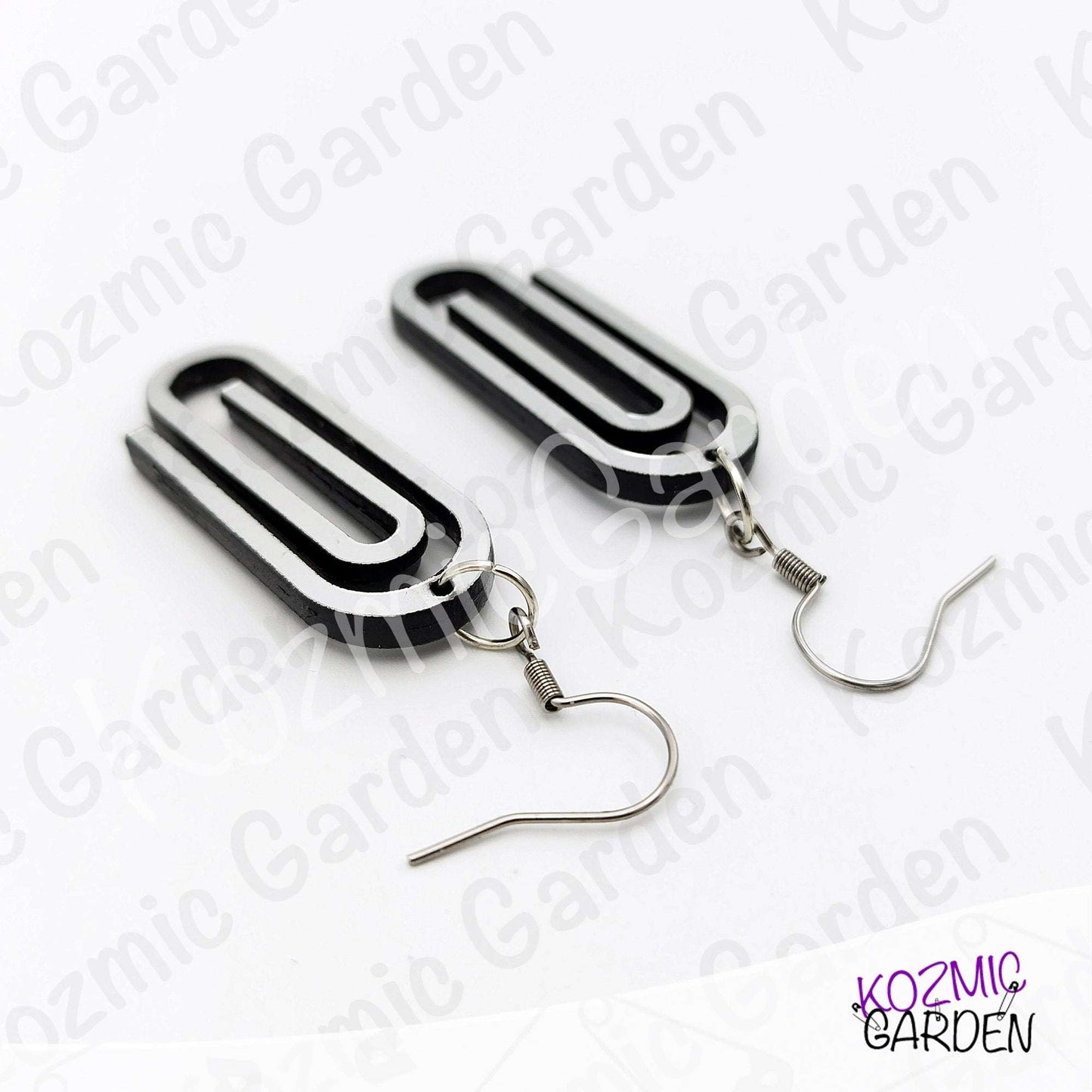 Giant Paper Clip Earrings