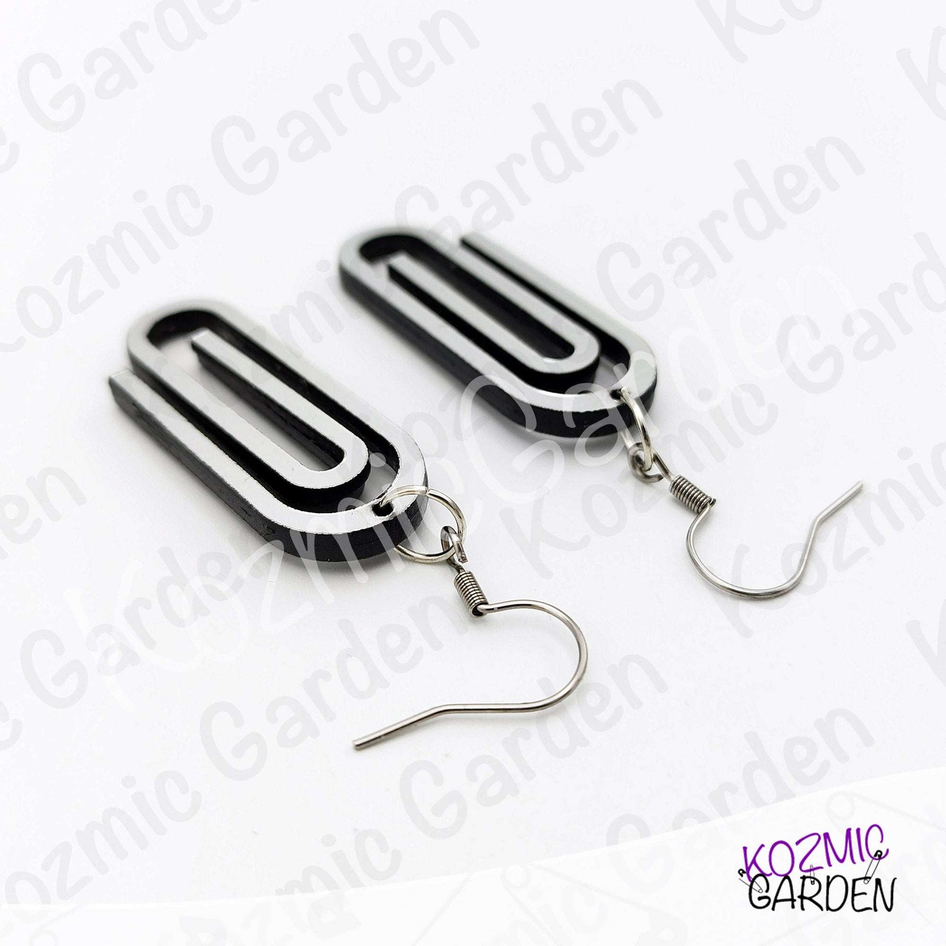 Giant Paper Clip Earrings