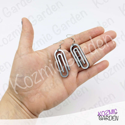 Giant Paper Clip Earrings
