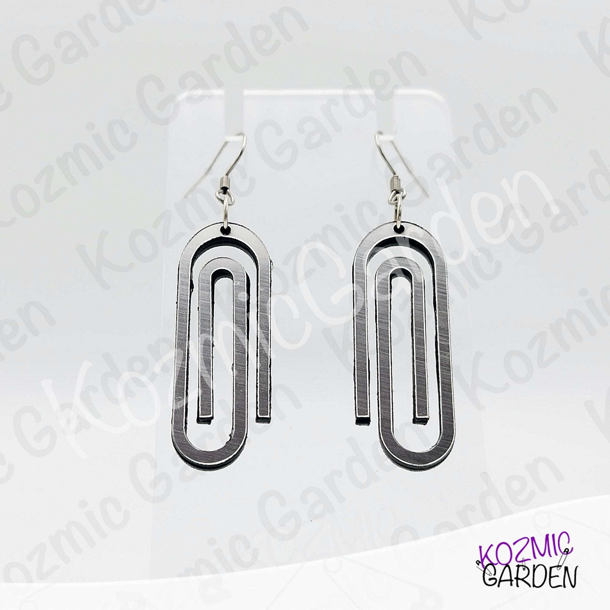 Giant Paper Clip Earrings