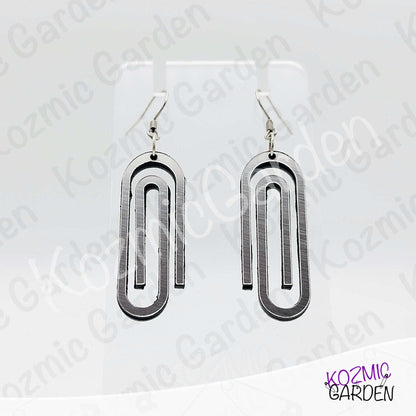 Giant Paper Clip Earrings