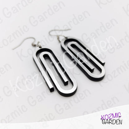 Giant Paper Clip Earrings