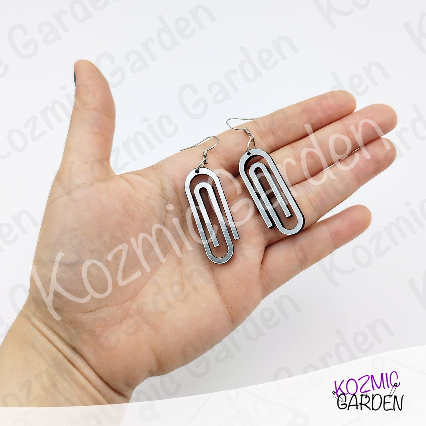 Giant Paper Clip Earrings