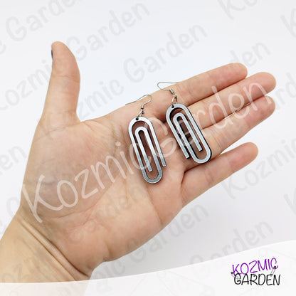 Giant Paper Clip Earrings