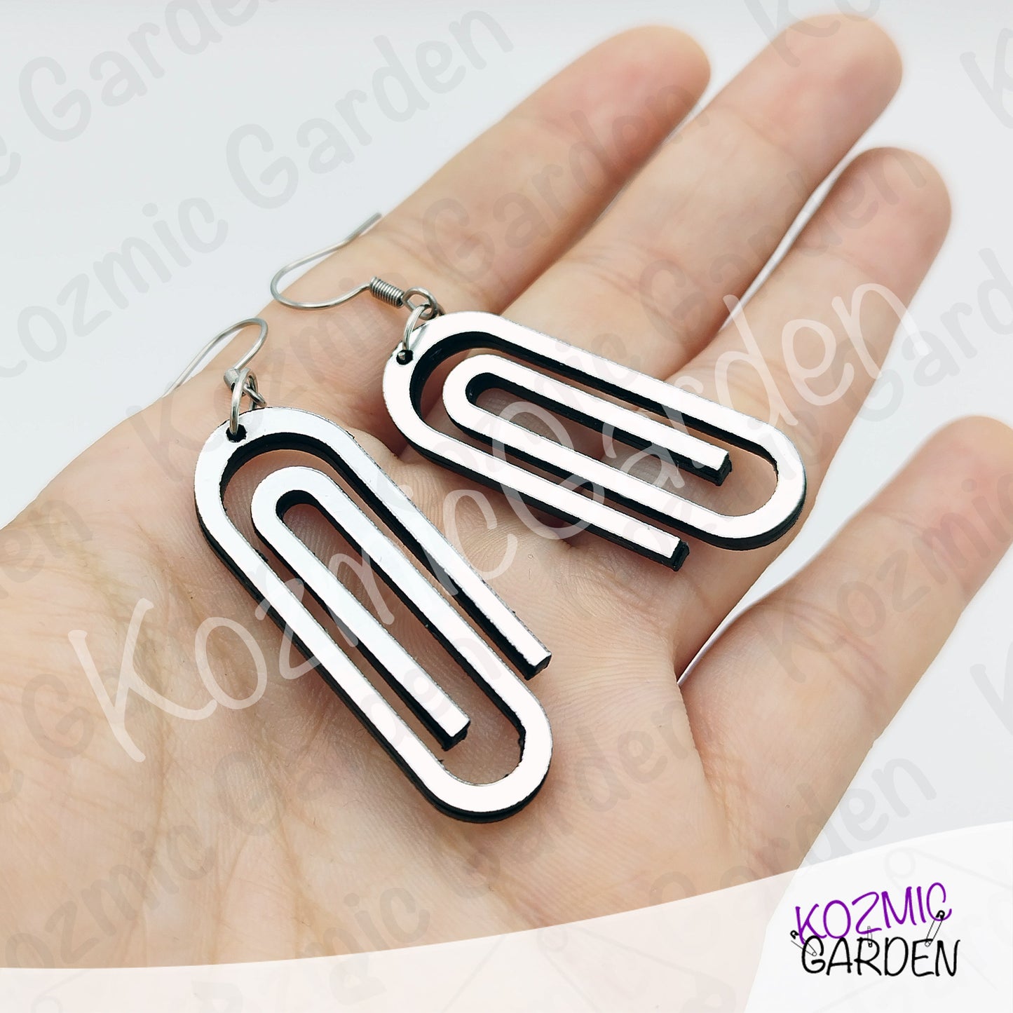 Giant Paper Clip Earrings