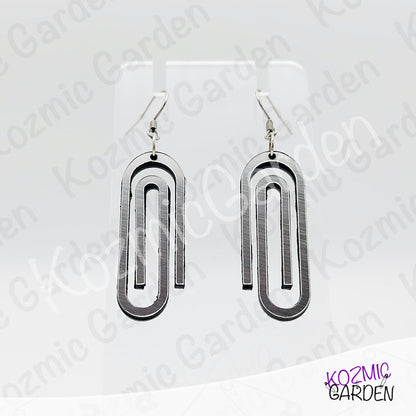 Giant Paper Clip Earrings