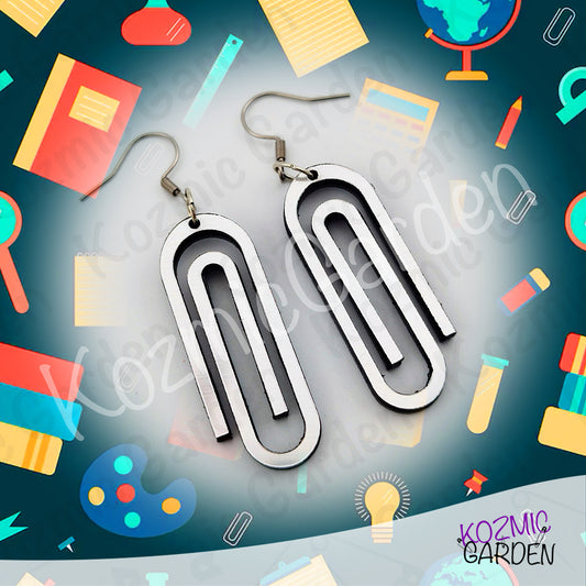 Giant Paper Clip Earrings