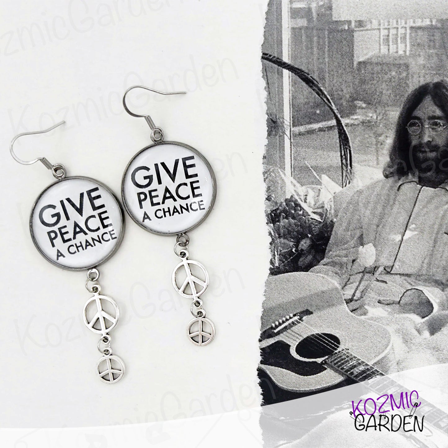 GIVE PEACE A CHANCE EARRINGS | Spread Love, Wear Peace!