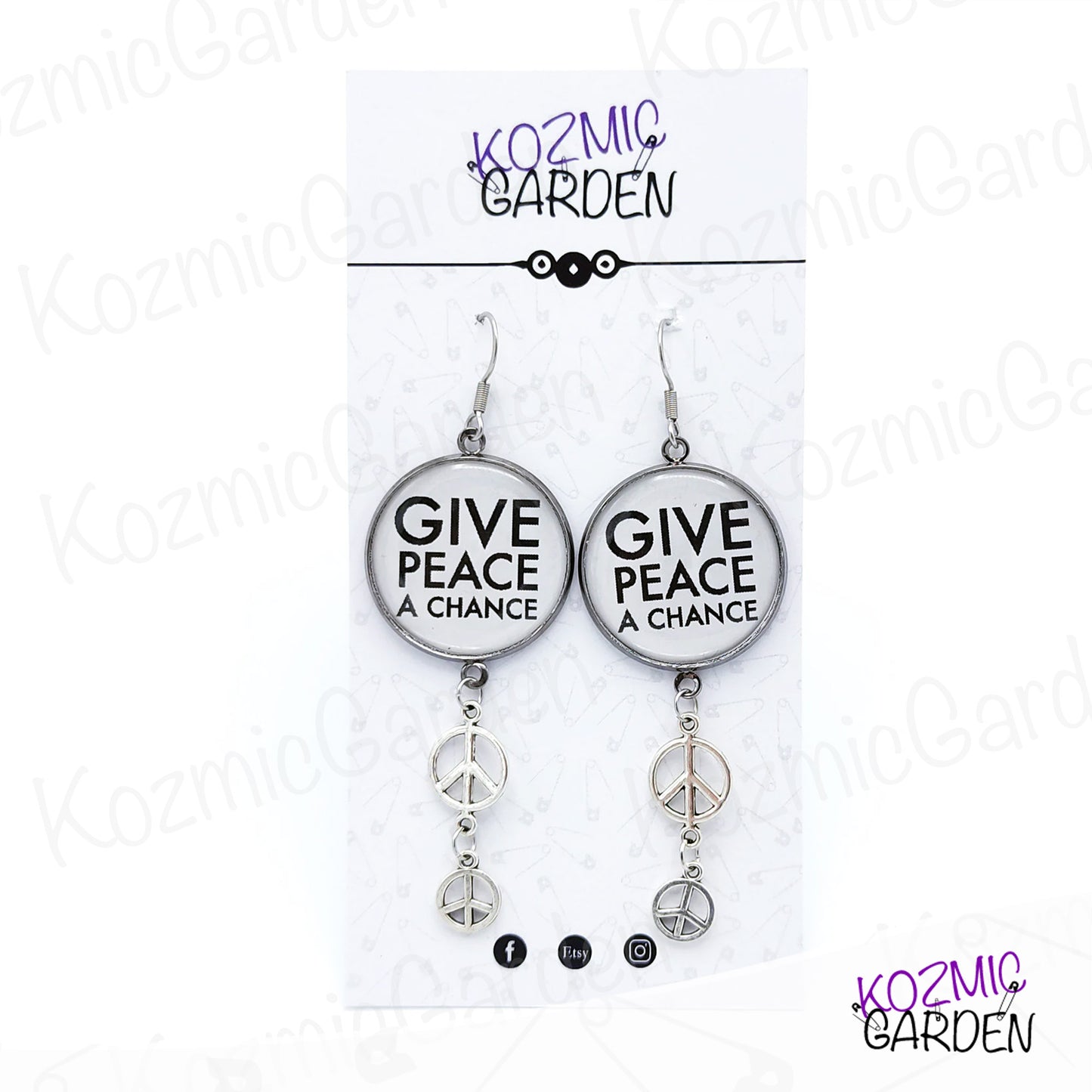 GIVE PEACE A CHANCE EARRINGS | Spread Love, Wear Peace!