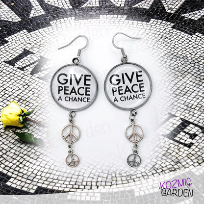 GIVE PEACE A CHANCE EARRINGS | Spread Love, Wear Peace!