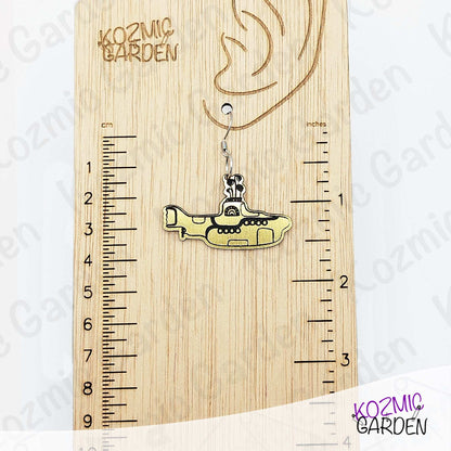 Beatles Yellow Submarine Earrings - All aboard!