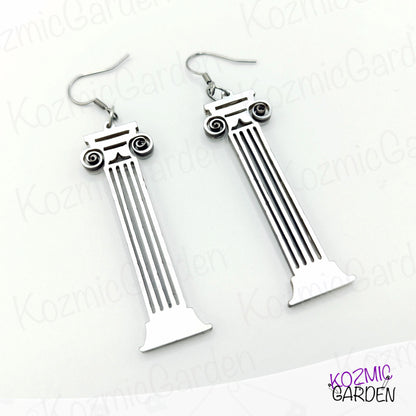 Corinthian Columns Earrings - Greek Architecture Rocks!