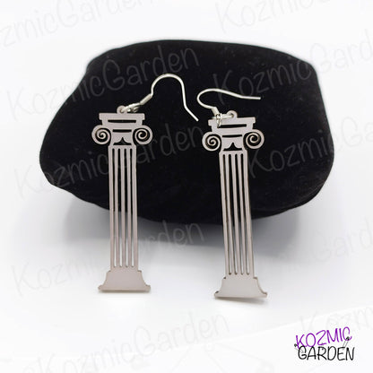 Corinthian Columns Earrings - Greek Architecture Rocks!