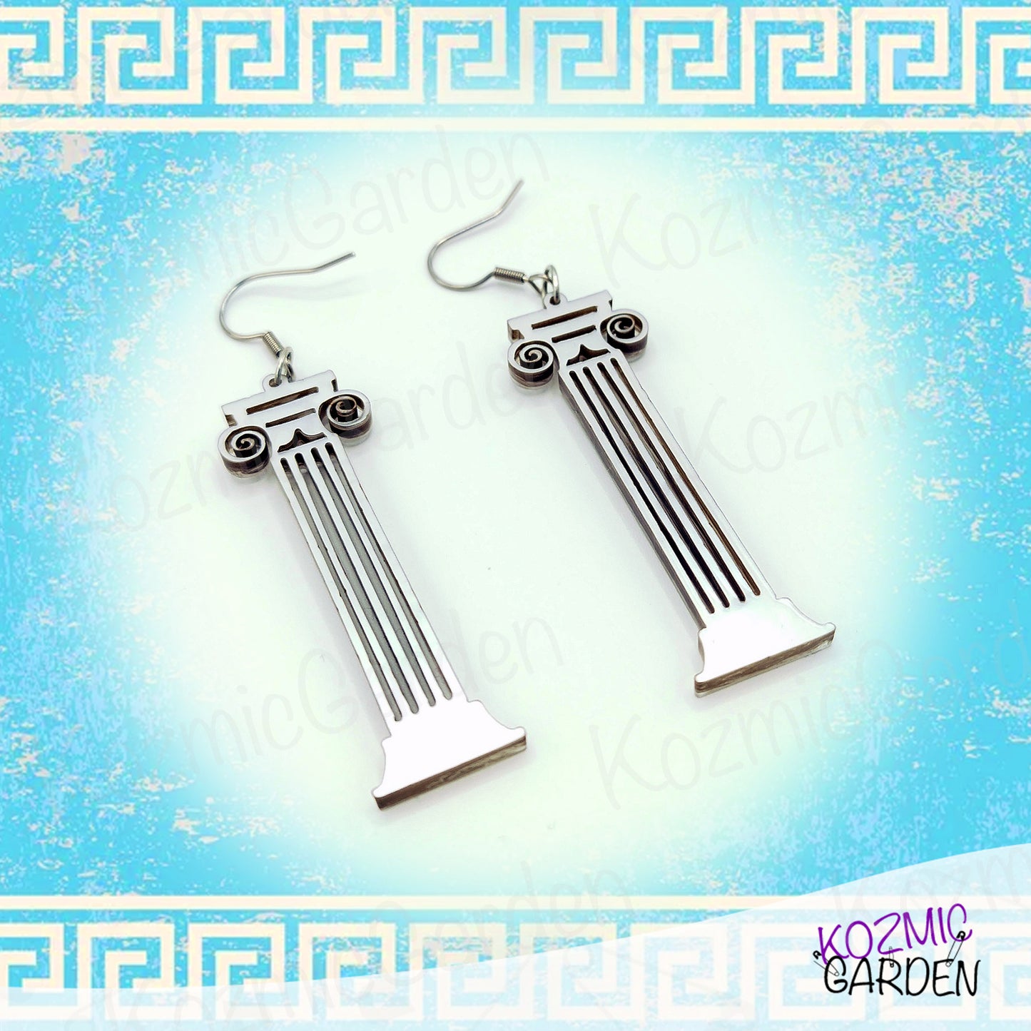 Corinthian Columns Earrings - Greek Architecture Rocks!