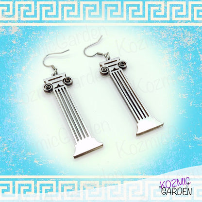 Corinthian Columns Earrings - Greek Architecture Rocks!