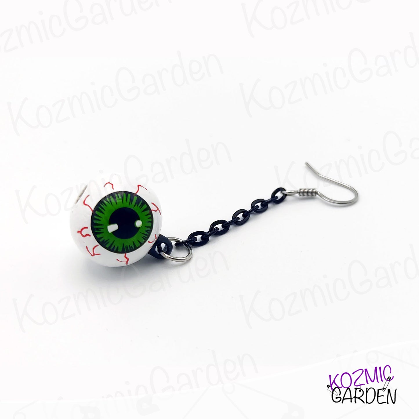 GREEN EYEBALL EARRINGS | A Unique Eye-Catching Style!