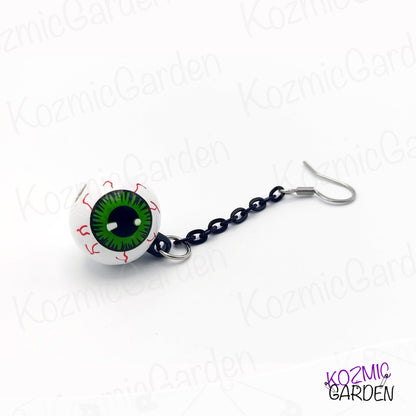 GREEN EYEBALL EARRINGS | A Unique Eye-Catching Style!