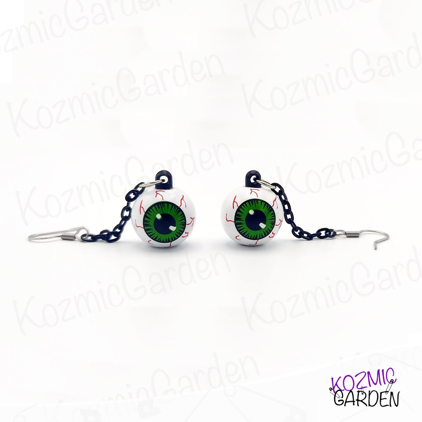 GREEN EYEBALL EARRINGS | A Unique Eye-Catching Style!